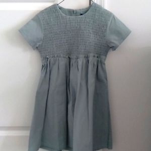 NWT Kipp sage green smocked short sleeve girls dress size 6
